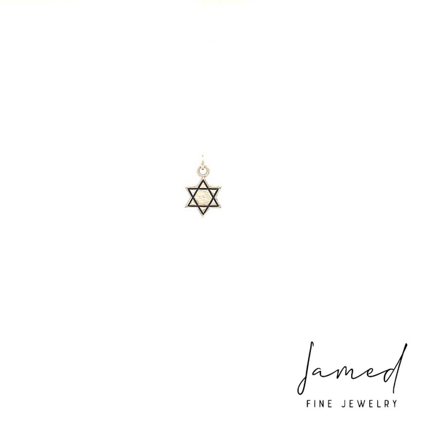 Star of David Pendant in White Gold