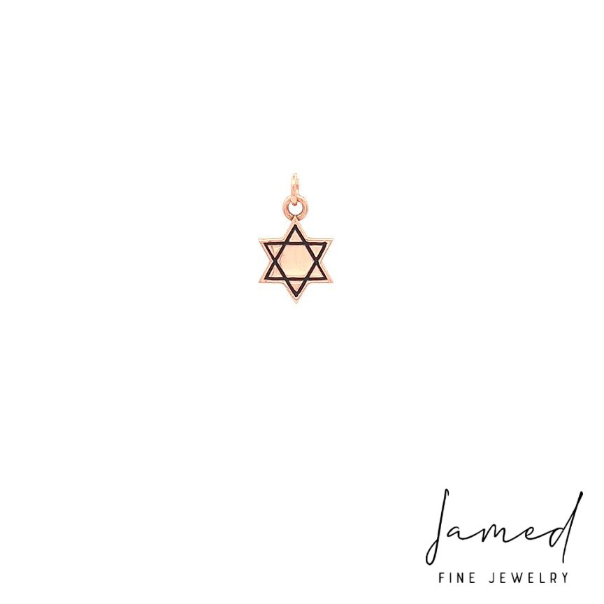 Star of David Pendant in Rose Gold
