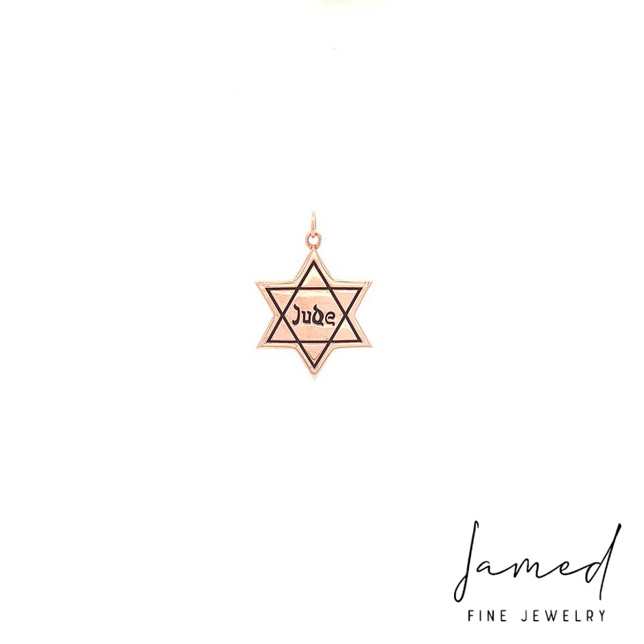 Star of David Pendant in Rose Gold