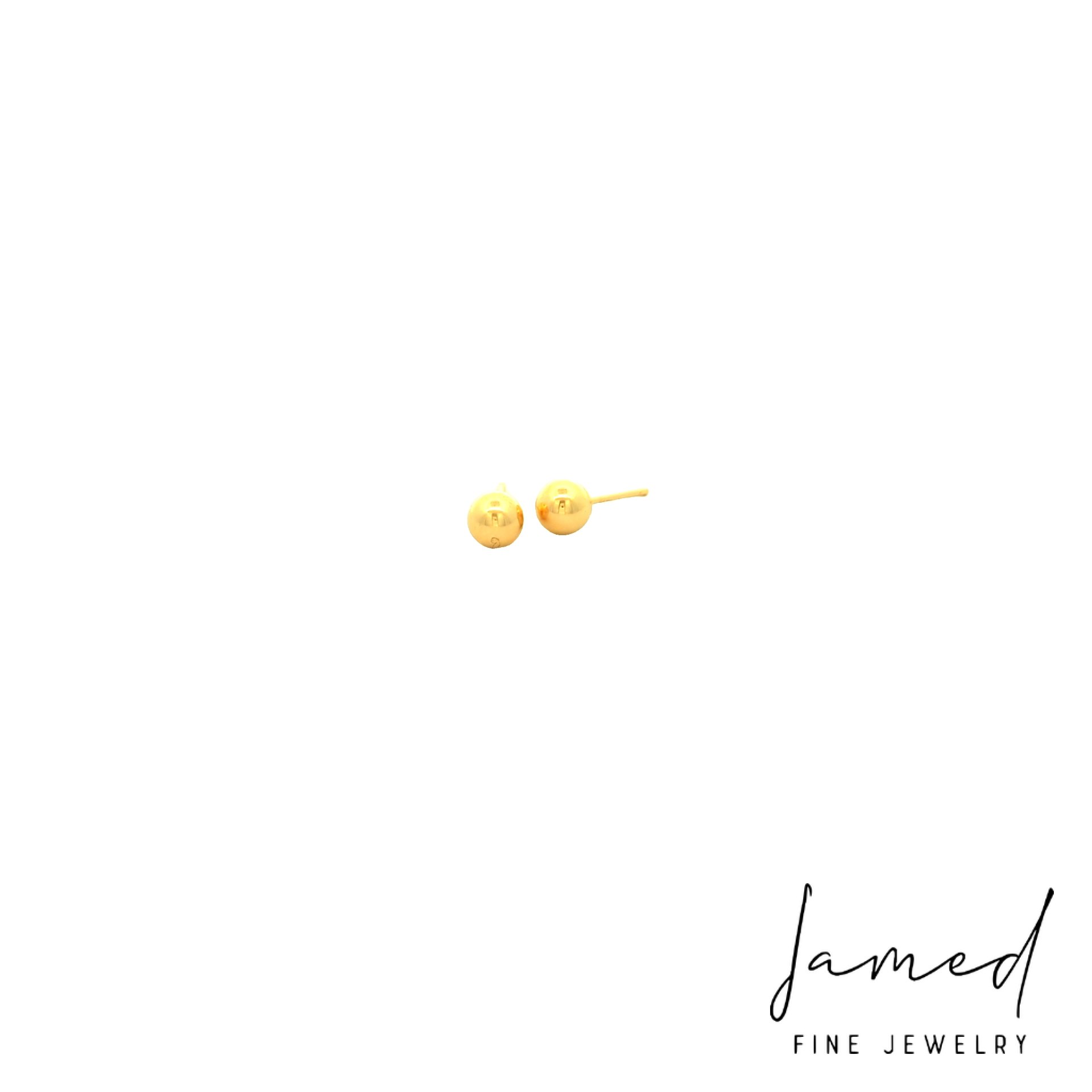 Ball Earring in Yellow Gold