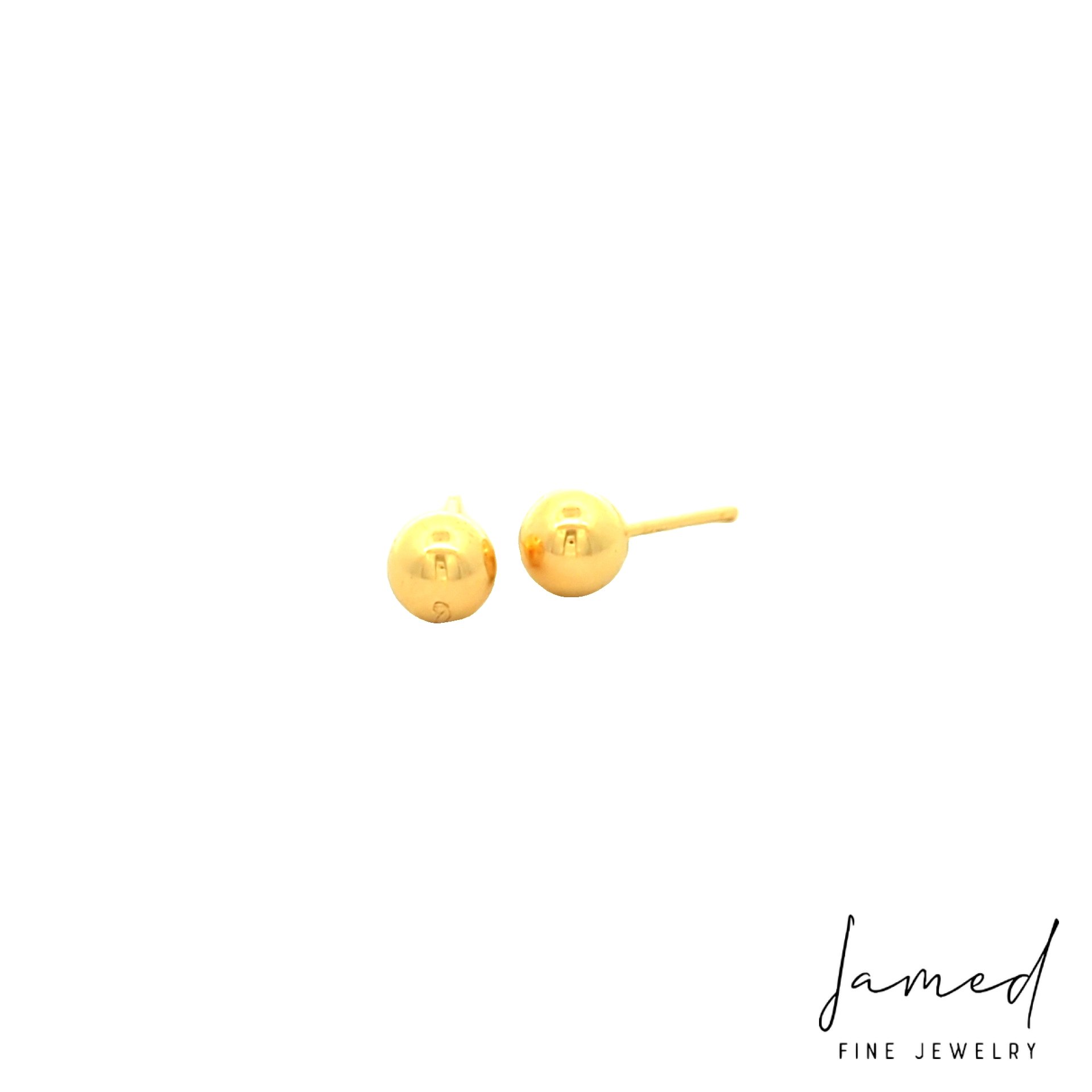 Ball Earring in Yellow Gold