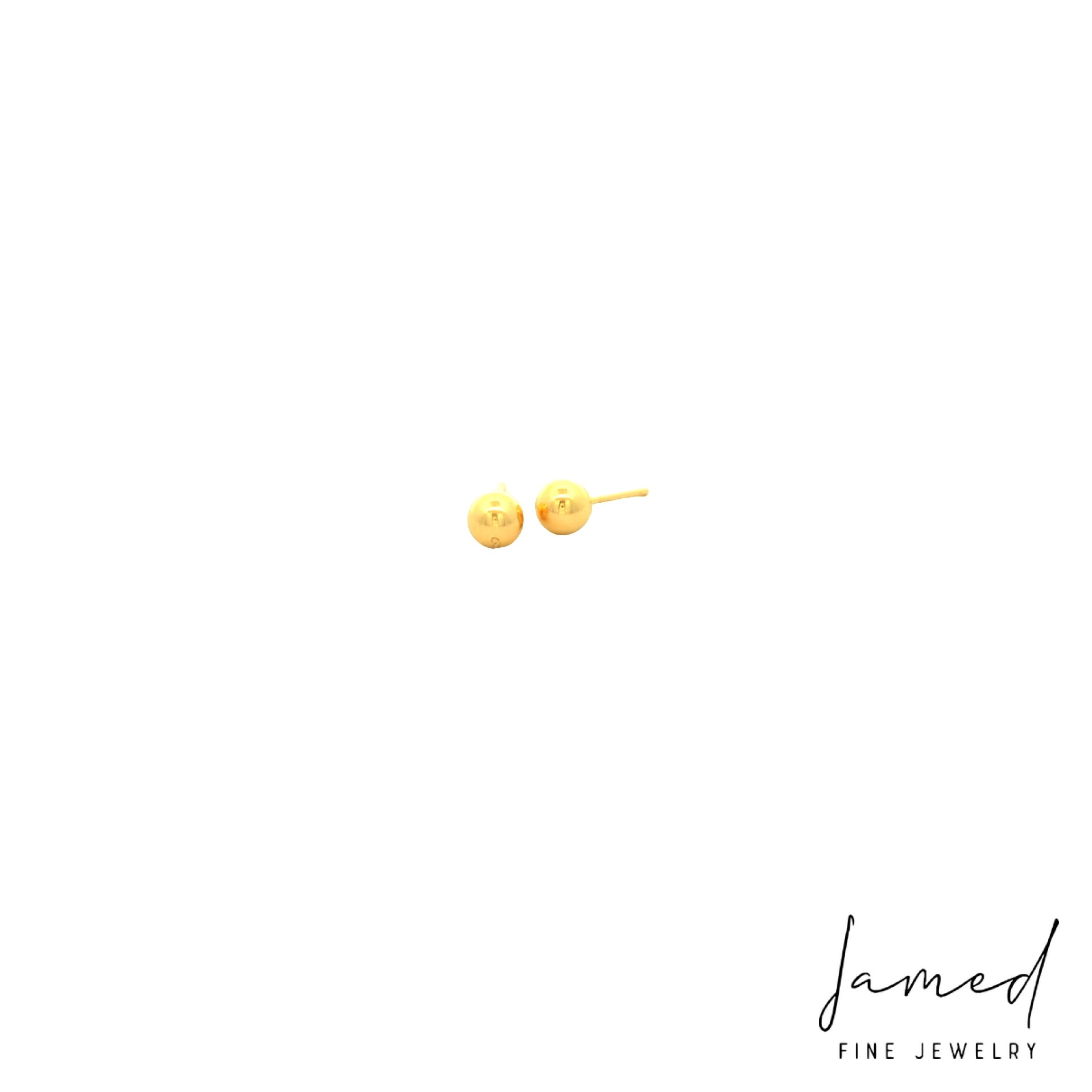 Ball Earring in Yellow Gold